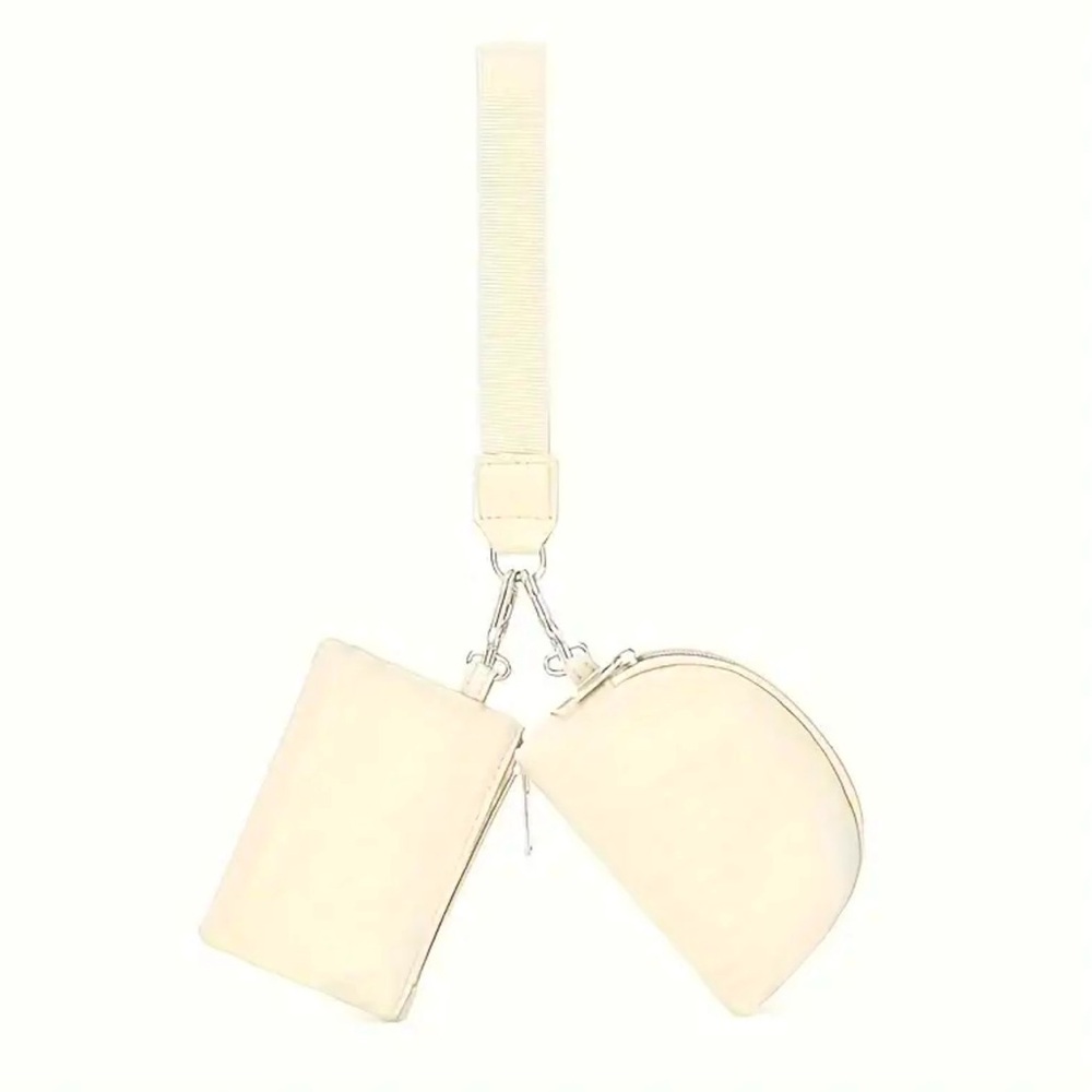 Zip Around Wristlet Wallet for Women Dual Pouch Wristlet Coin Purse Coin Pocket